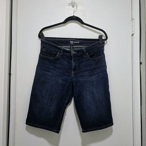 Gap Dark Blue Denim Bermuda Shorts, Size Size 6